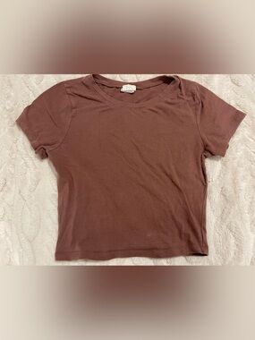 Full Tilt Brown Crew Neck Tee